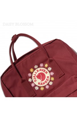 [刺繡限定!] Fjallraven Kanken –  Ox Red/ Daisy Blossom